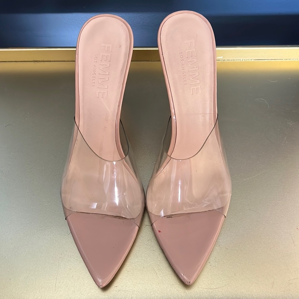Femme La PVC Point Heels